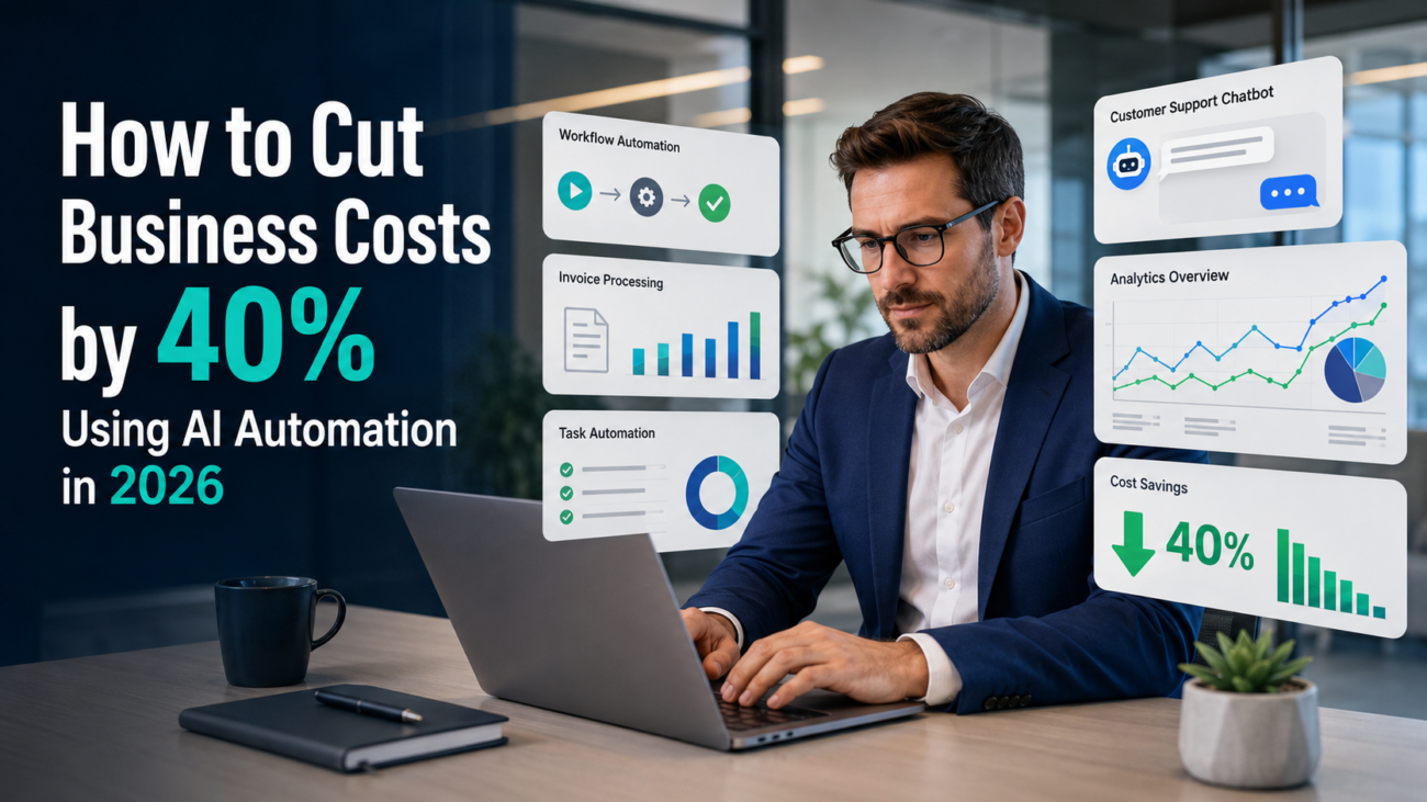 How to Cut Business Costs by 40% Using AI Automation in 2026